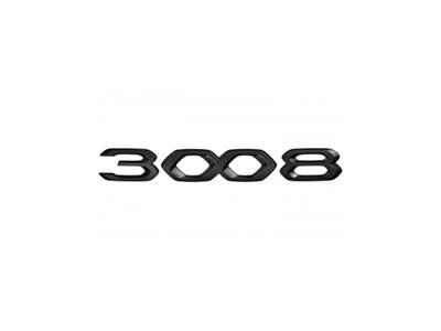 Štítek "3008" přední část vozu ČERNÝ Peugeot 3008 SUV (P84) 2020