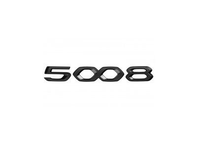 Štítek "5008" zadní část vozu ČERNÝ Peugeot 5008 SUV (P87) 2020