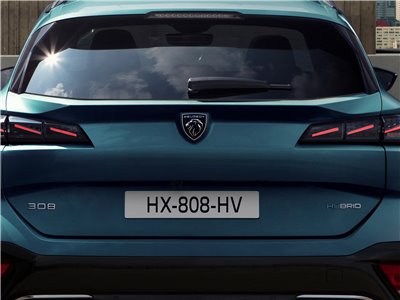 Insigne 2021 logo Peugeot, face arrière, Peugeot 308 (P5)