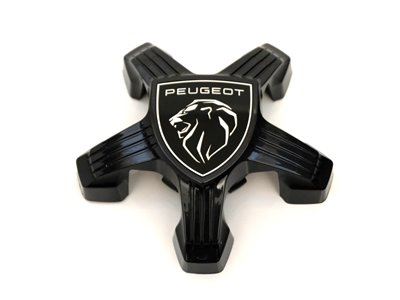 Set van 4 Naafdoppen Peugeot ZWART ORBITALE 2021