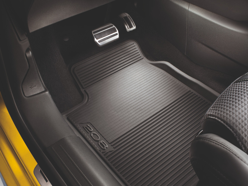 Peugeot 208 (P21) rubber mats for RIGHT HAND DRIVE