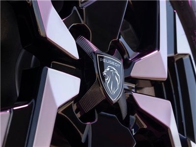 Středová krytka Peugeot ČERNÁ ORBITALE - 4 díry