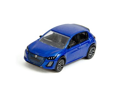 Ny Peugeot e-208 blå modell 1/43