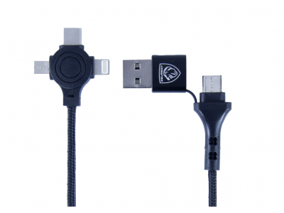 Set LIGHTNING 3 în 1 USB + MICRO-USB + USB-C