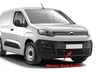 Winterabdeckung für den Kühlergrill Peugeot Partner (K9), Berlingo VAN (K9)