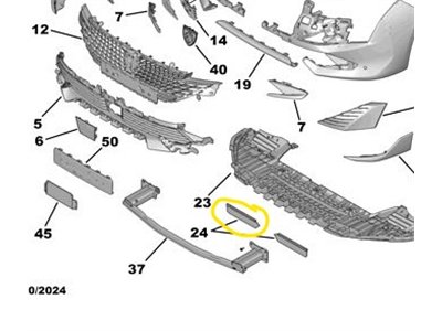 Winter-Frontschutz für Stoßfänger Peugeot 508 (R8)