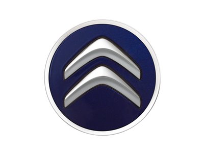 Juego de 4 embellecedores centrales de rueda Citroën - azul INFINI