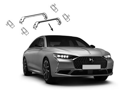 Střešní nosiče DS 9 pro vozidla bez podélných týčí